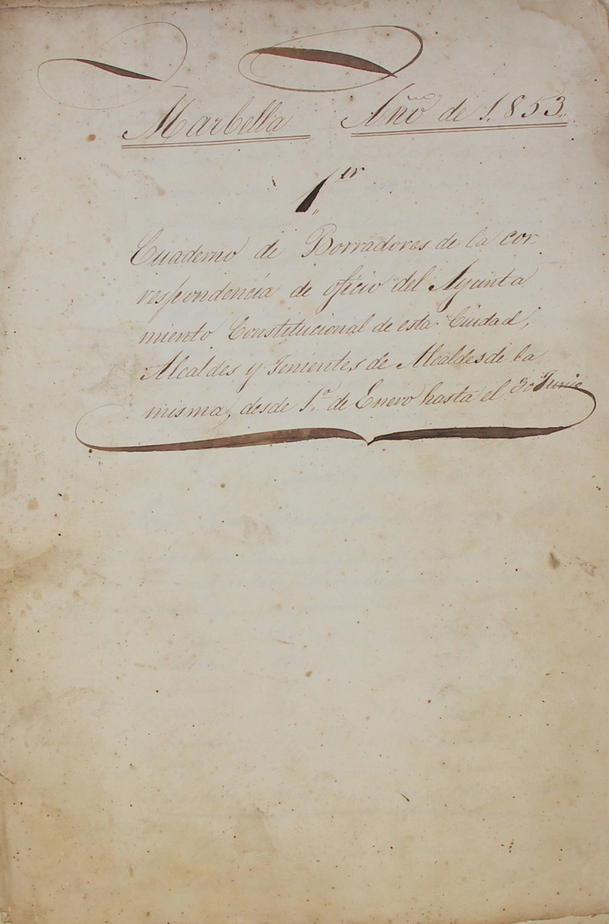 Digitalizada correspondencia oficial entre 1853 y 1855