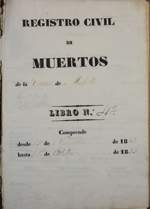 Nueva digitalización del registro civil de defunciones